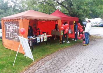 Propagace služeb Charity Kaplice na Kaplických slavnostech 2018